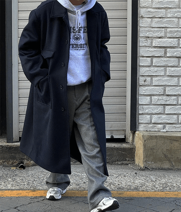 UMEI 키엔 오버 발마칸 코트 (3color)